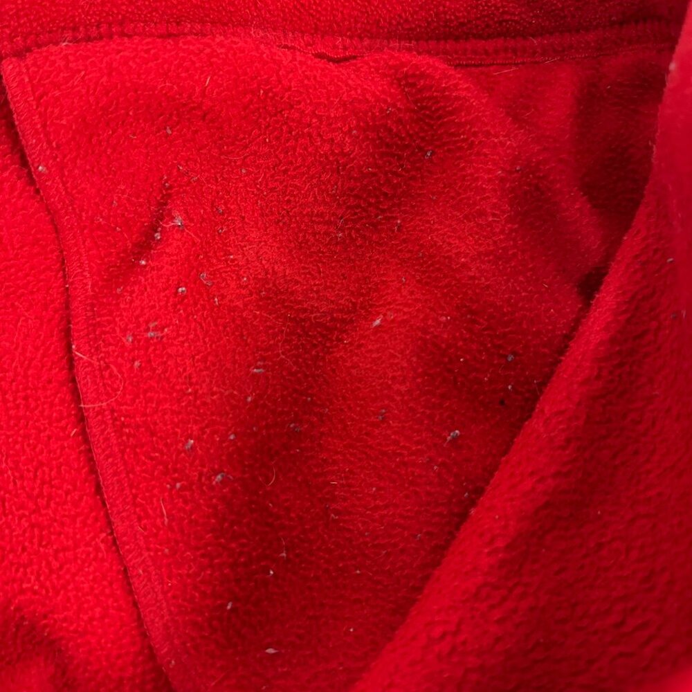 Basic Editions Red Full Zip Fleece Jacket Xl Embr… - image 6